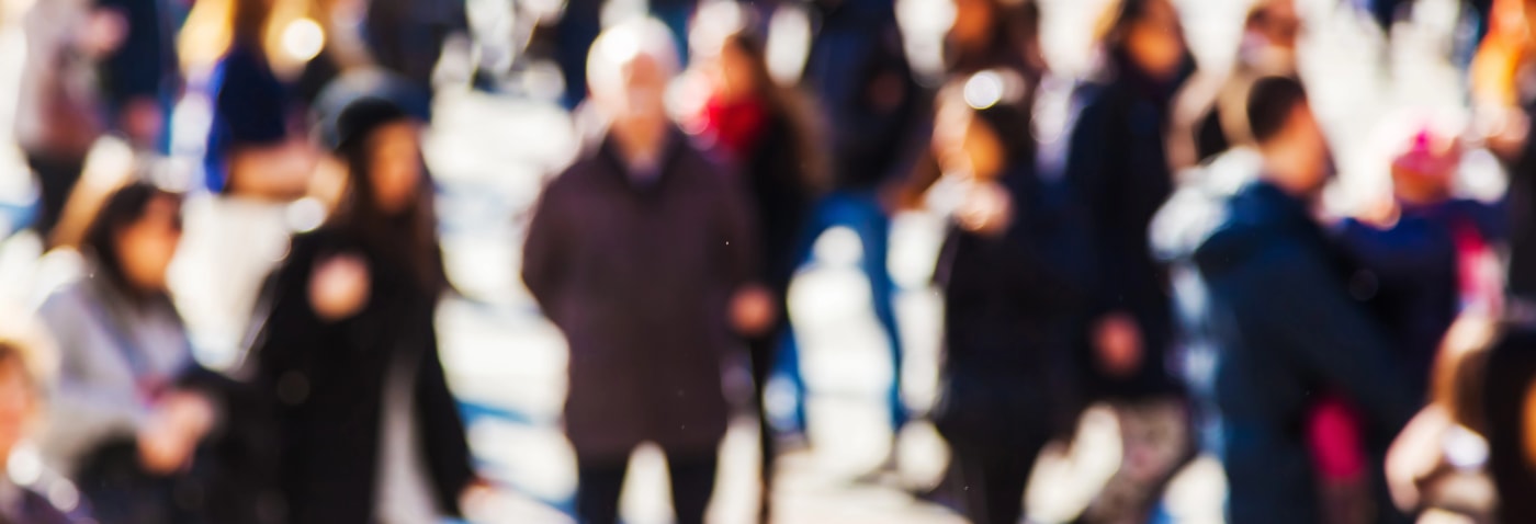crowd walking Charlottesville
