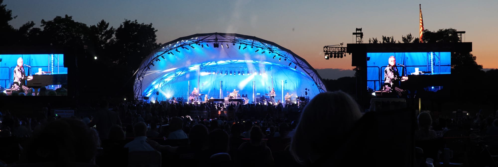 outdoor concert venue at sunset Charlottesville