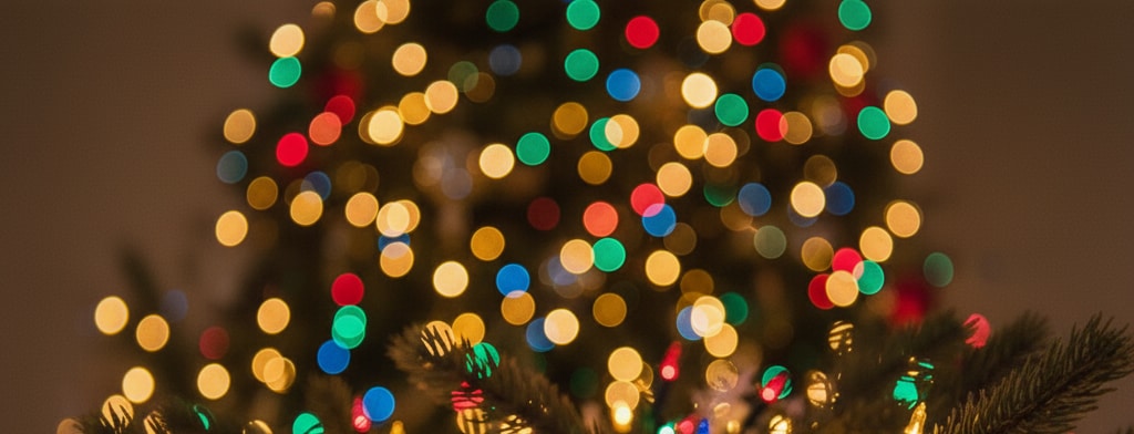 bokeh christmas lights Charlottesville